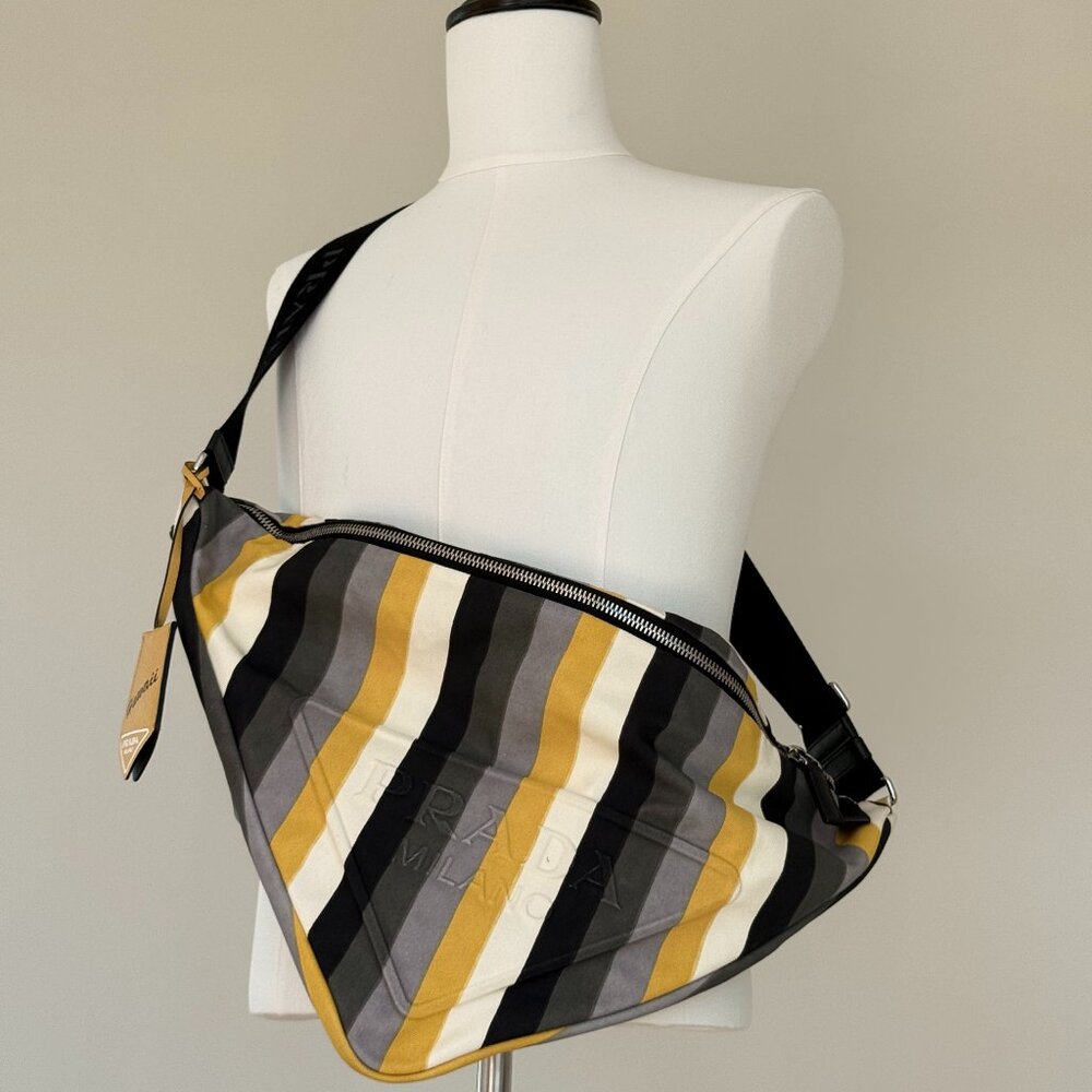 Prada Milano Hawaii striped crossbody bag